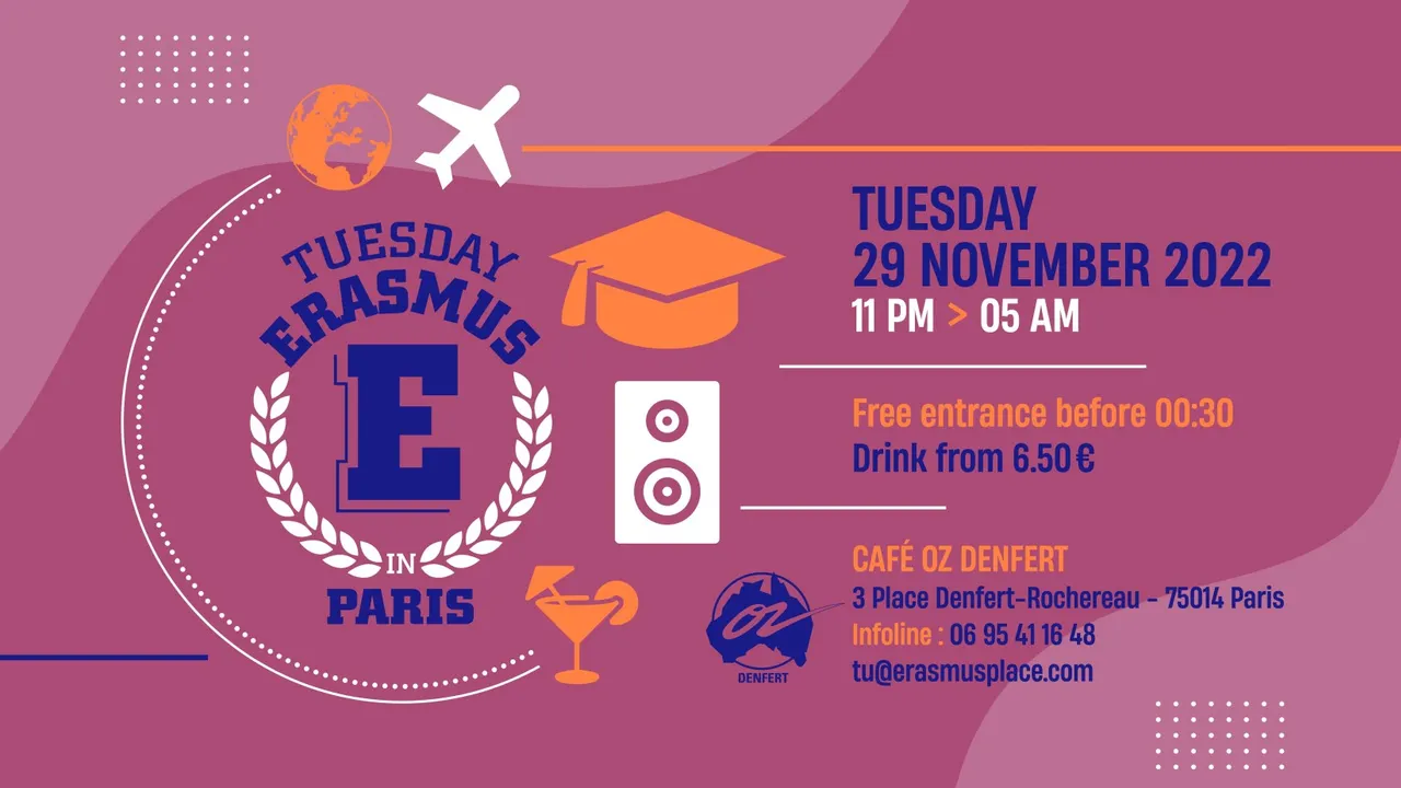 TUESDAY ERASMUS IN PARIS