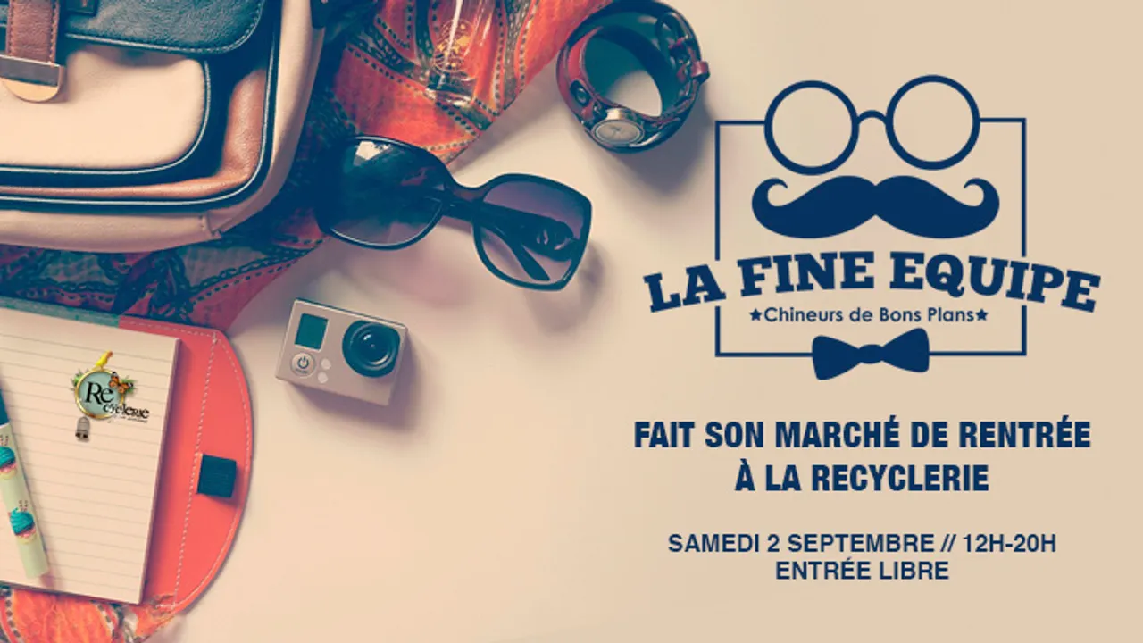 La Fine Équipe fait son marché de rentrée à la REcyclerie