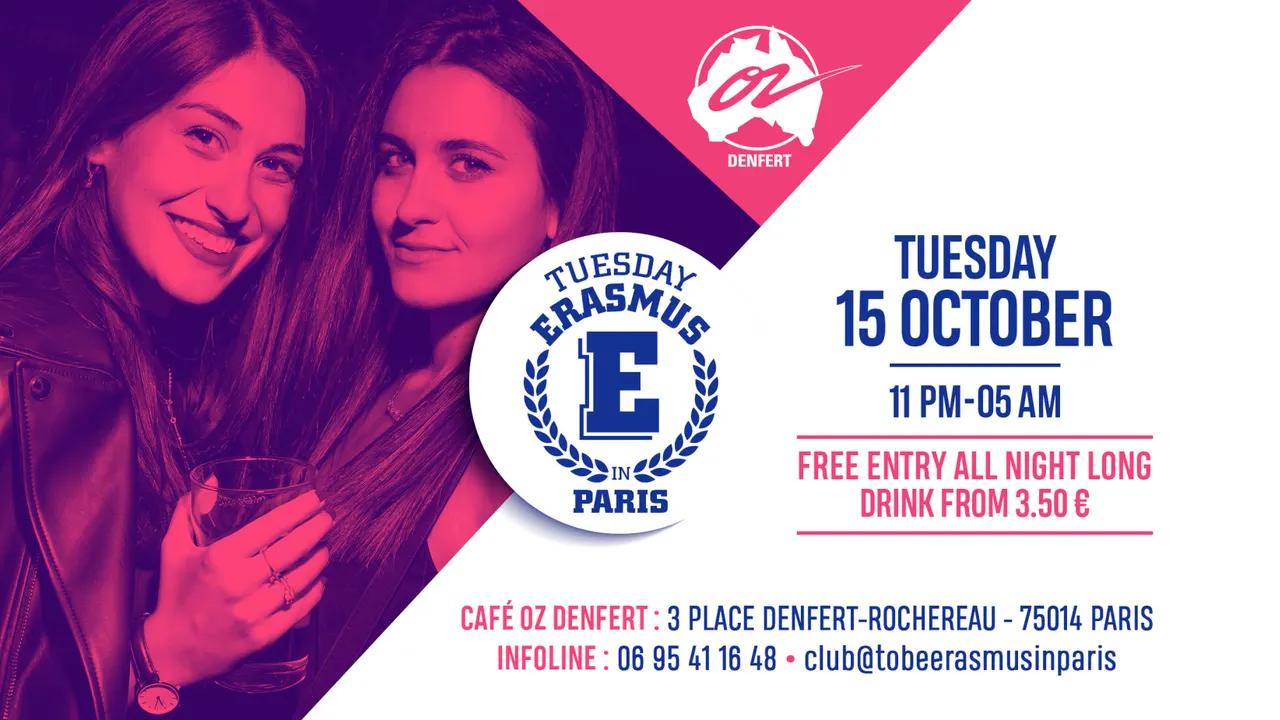 Tuesday Erasmus In Paris