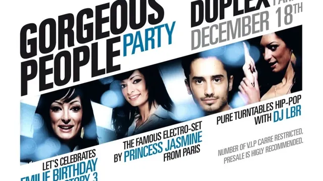Gorgeous People Party:anniv Emilie Secret Story 3