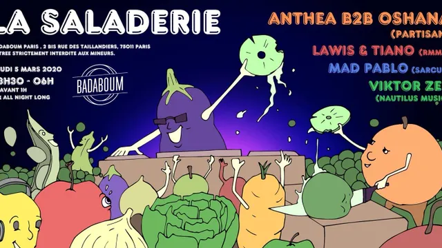 La Saladerie w/ Anthea b2b Oshana, RMMT, Mad Pablo, Viktor Zer