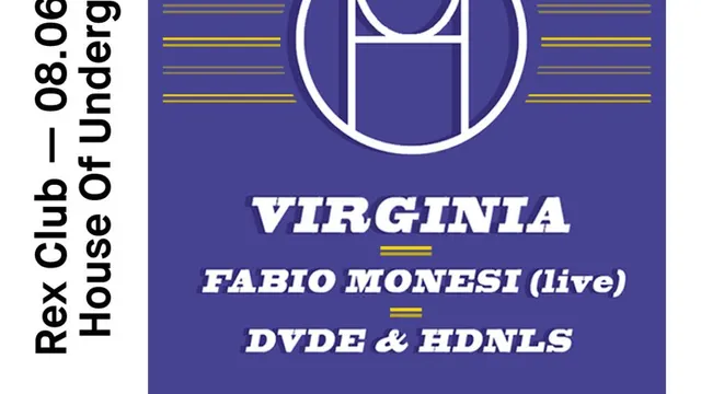 House OF Underground: Virginia, Fabio Monesi Live, Dvde & Hdnls