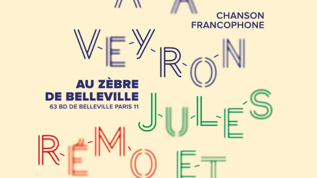 Chanson Francophone : Sara Veyron, Rémo Gary, Jules&Jo