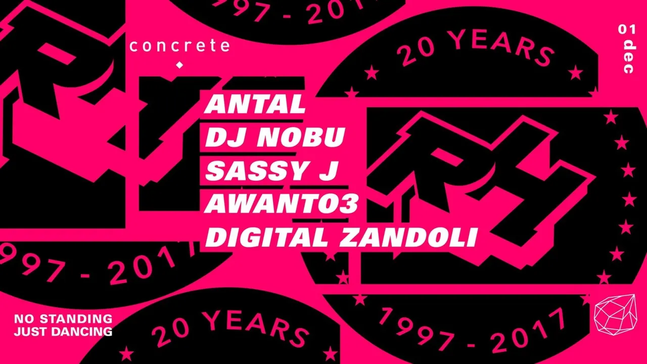 Concrete X Rush Hour 20 years: Antal, DJ Nobu, Sassy J , Awanto3