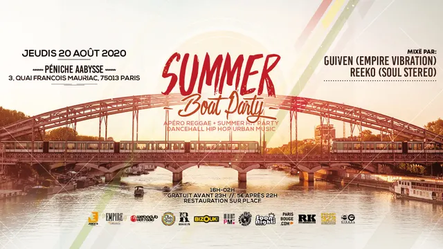 Apero reggae + Summer boat party