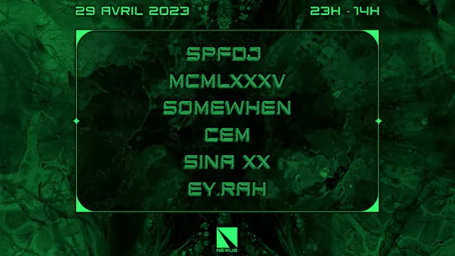Nexus invite : Spfdj I Somewhen I Mcmlxxxv I Cem I Sina Xx