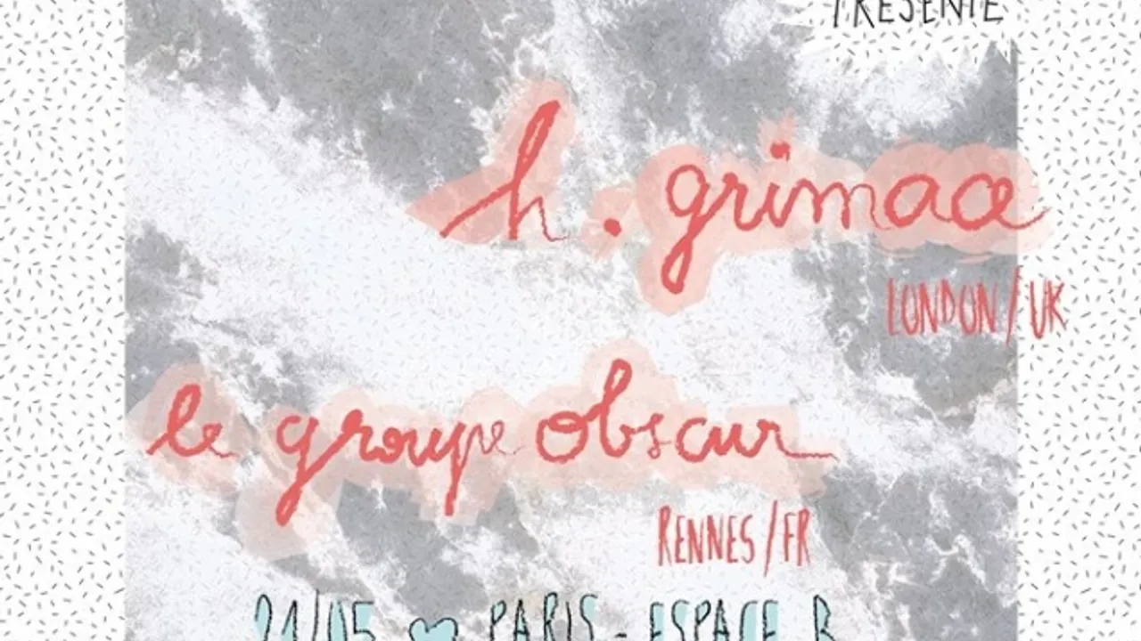 Jeudi indie pop avec H. Grimace, Colour Me Brittle et Le Groupe Obscur !