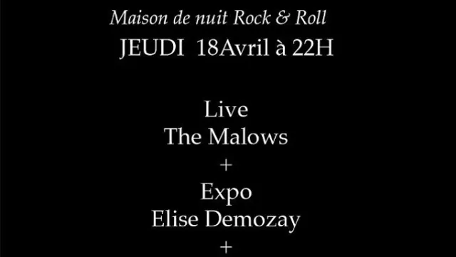 The Malows + Expo d'Elise Demozay + DJ Set