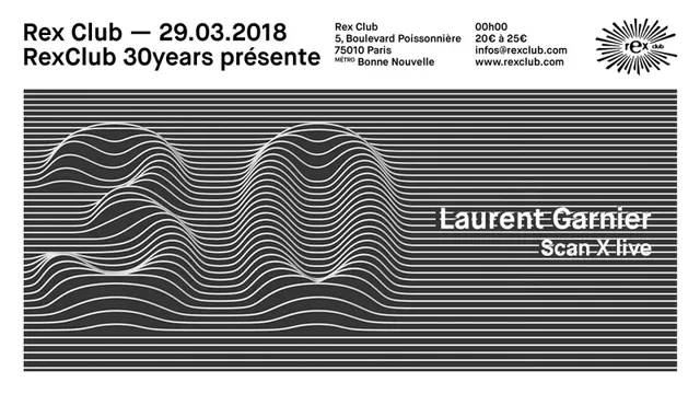 Rex Club 30 Years Présente: Laurent Garnier, Scan X Live