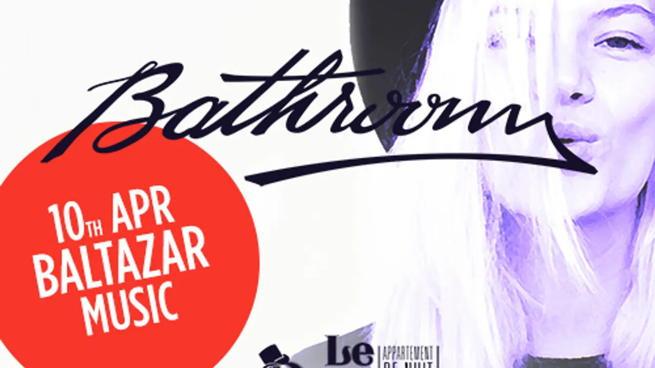 Bathroom Afterwork invite Baltazar Music