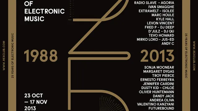 Rex Club '25 Years': Derrick May, Agoria, Kyle Hall