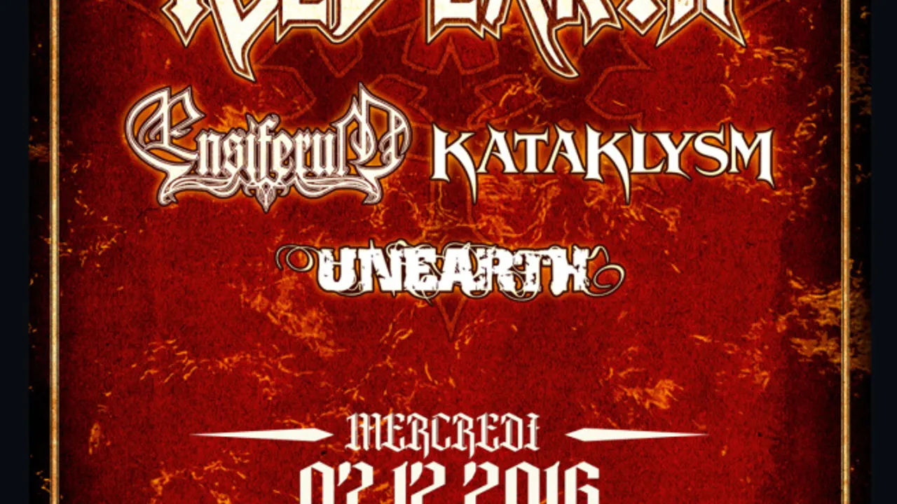 ICED EARTH + ENSIFERUM + KATAKLYSM + UNEARTH