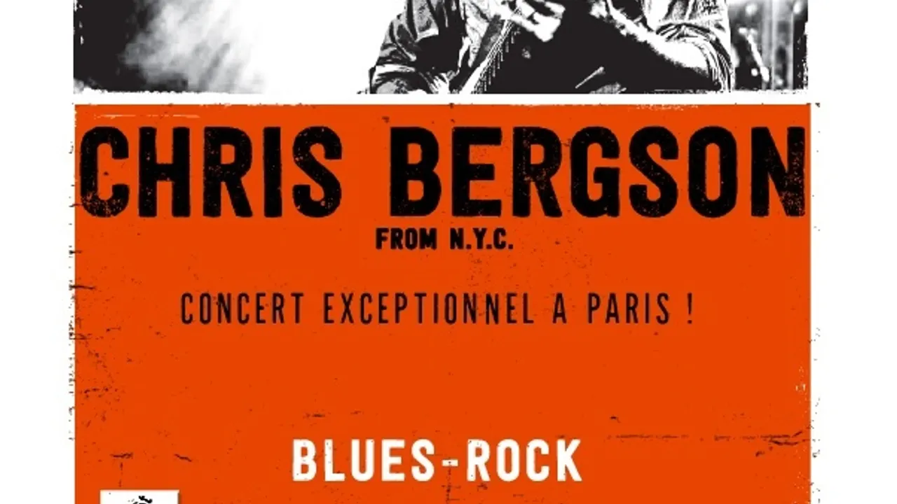 Concert Exceptionnel de Chris Bergson à l'Entrepôt le 6 mai 2016