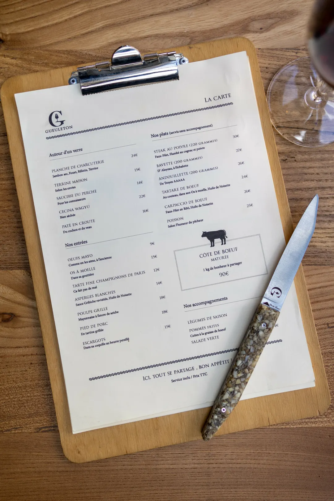 Gueuleton Restaurant Paris