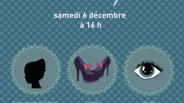Atelier customisation chaussures, chignon bar, makeup bar