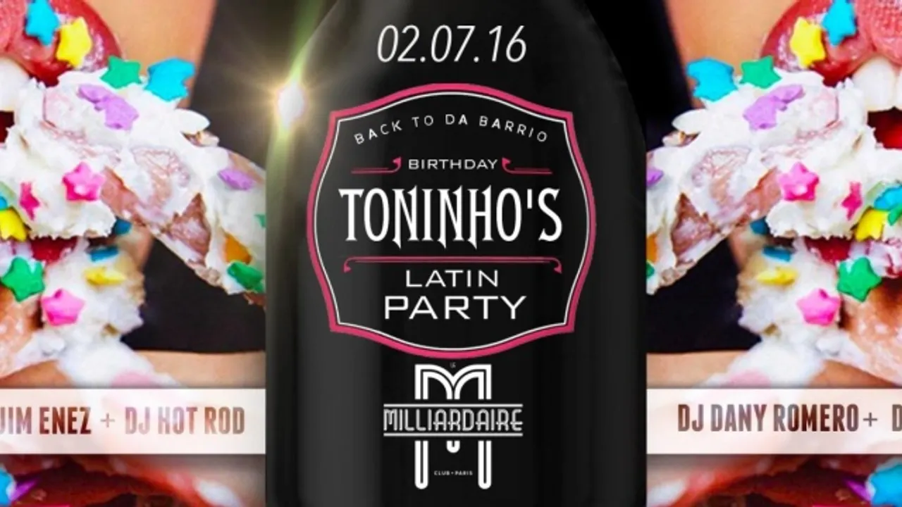 Back To Da Barrio Presents Toninho's Birthday Latin Party & Guests