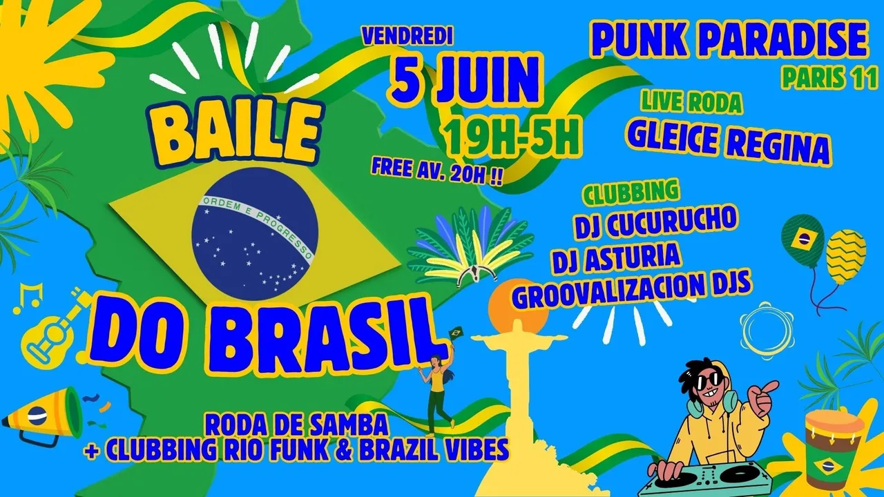 Baile do Brasil #11 - live roda samba + Djs 100% Brazil vibes