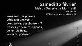Scène ouverte chanson animée par Elie Guillou
