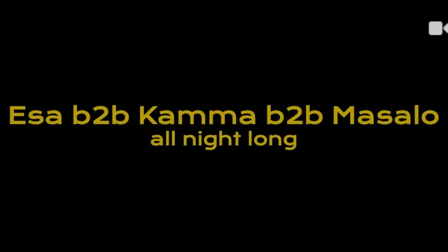 Badaboum Club : Esa b2b Kamma b2b Masalo all night long
