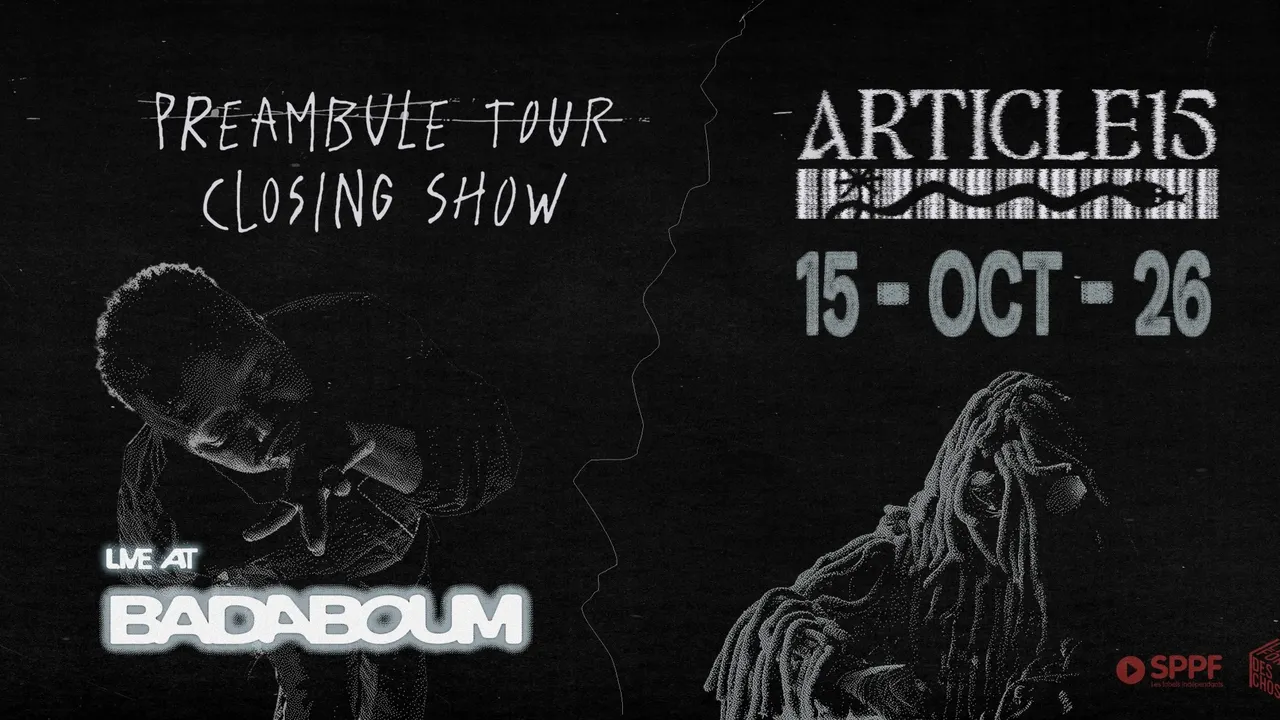 ARTICLE15, PREAMBULE TOUR CLOSING SHOW