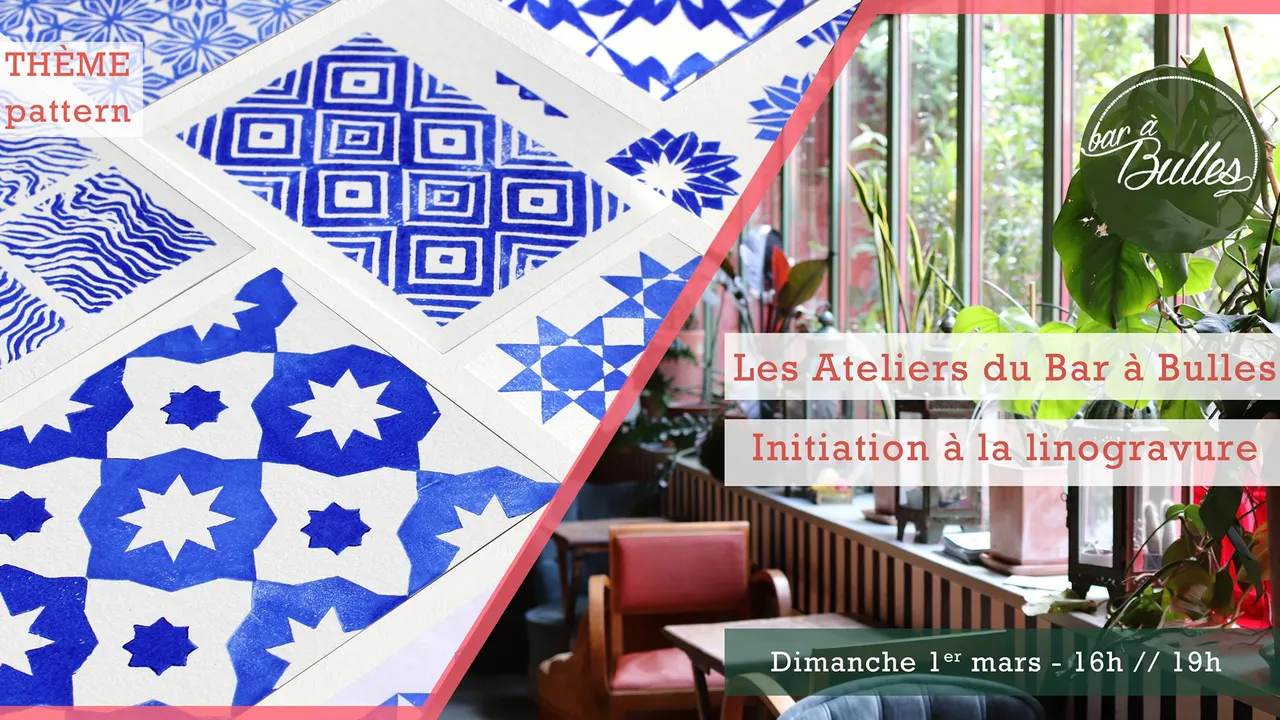 Les Ateliers du Bar à Bulles - initiation linogravure
