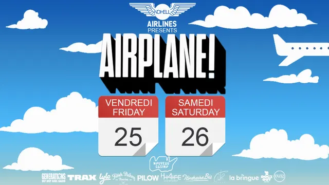 Airplane : Tous les vendredis et samedis d'août