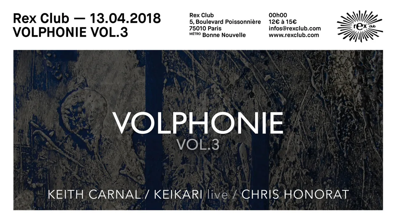 Volphonie VOL.3: Keith Carnal, Keikari Live, Chris Honorat