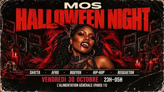 MOS HALLOWEEN NIGHT - Soirée Afro Shatta Hip-Hop Paris | 30.10.26