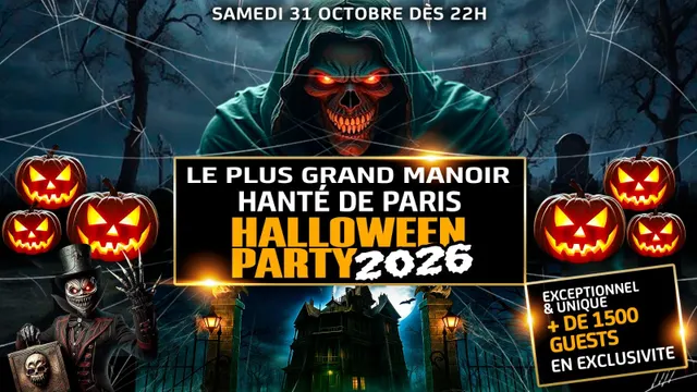LE PLUS GRAND MANOIR HANTÉ HALLOWEEN PARIS 2026