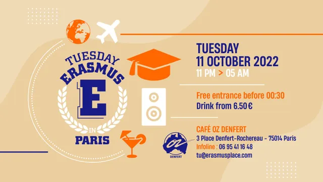 TUESDAY ERASMUS IN PARIS