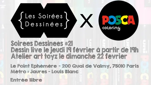 SOIRÉE DESSINÉE #21 X POSCA