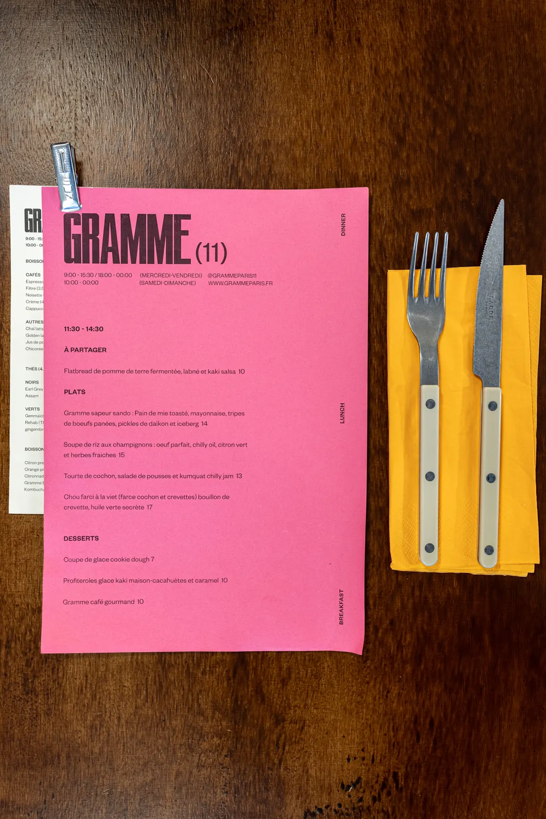 Gramme 11 Restaurant Paris