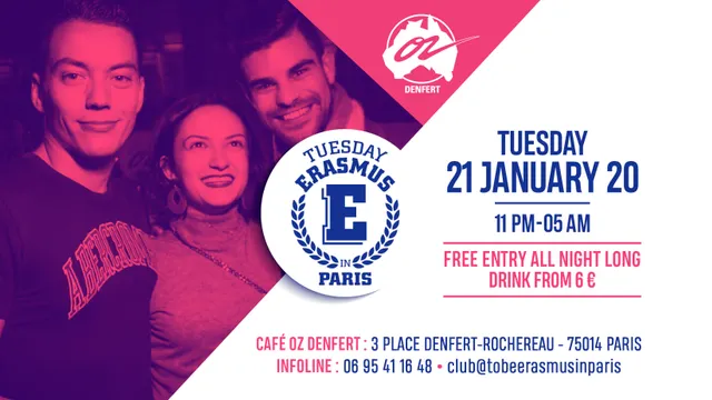 TUESDAY ERASMUS IN PARIS