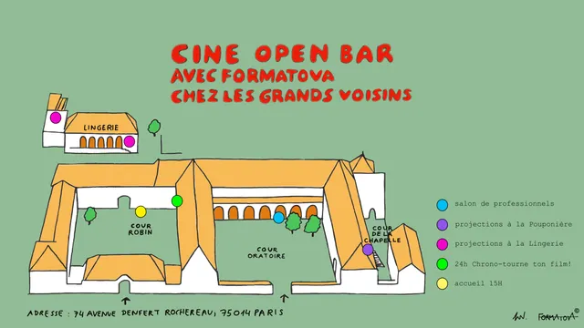 Ciné Open Bar - projections cinématographiques et rencontres