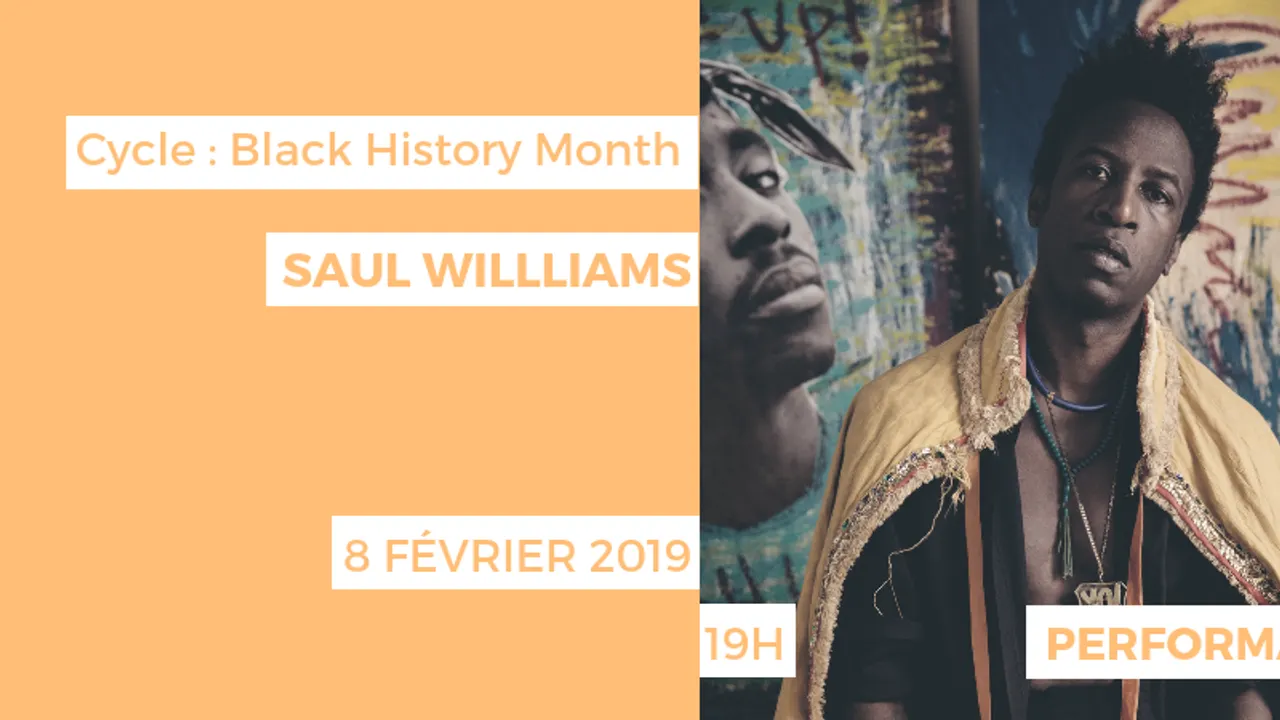 PERFORMANCE SPOKEN WORD : SAUL WILLIAMS