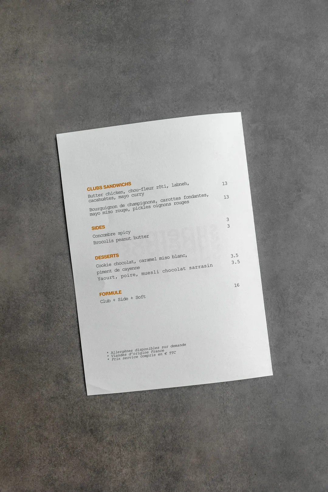 Superposé Restaurant Paris