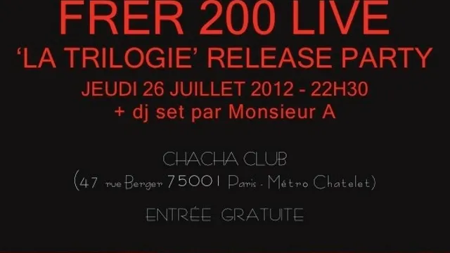 FRER 200 La Trilogie Release Party