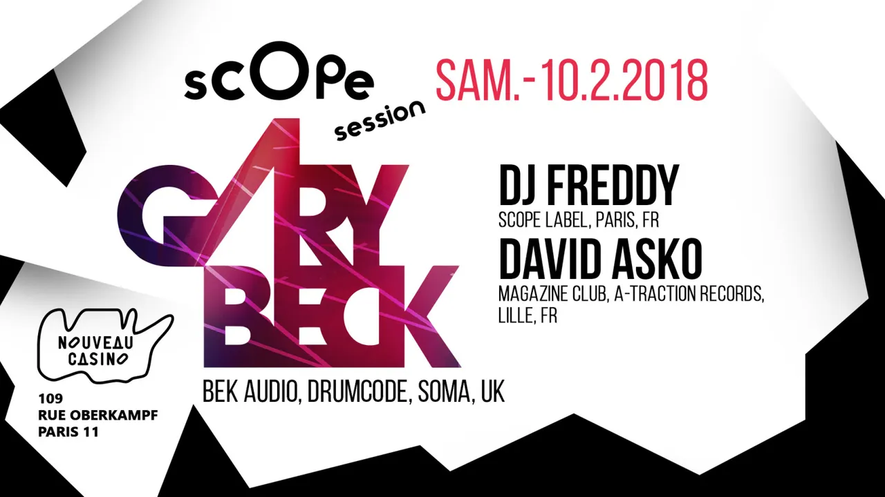 Scope session avec Gary Beck