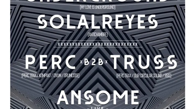 Open Minded présente Perc & Truss, Jeremy Underground, Ansome live, AWB & Solal Reyes