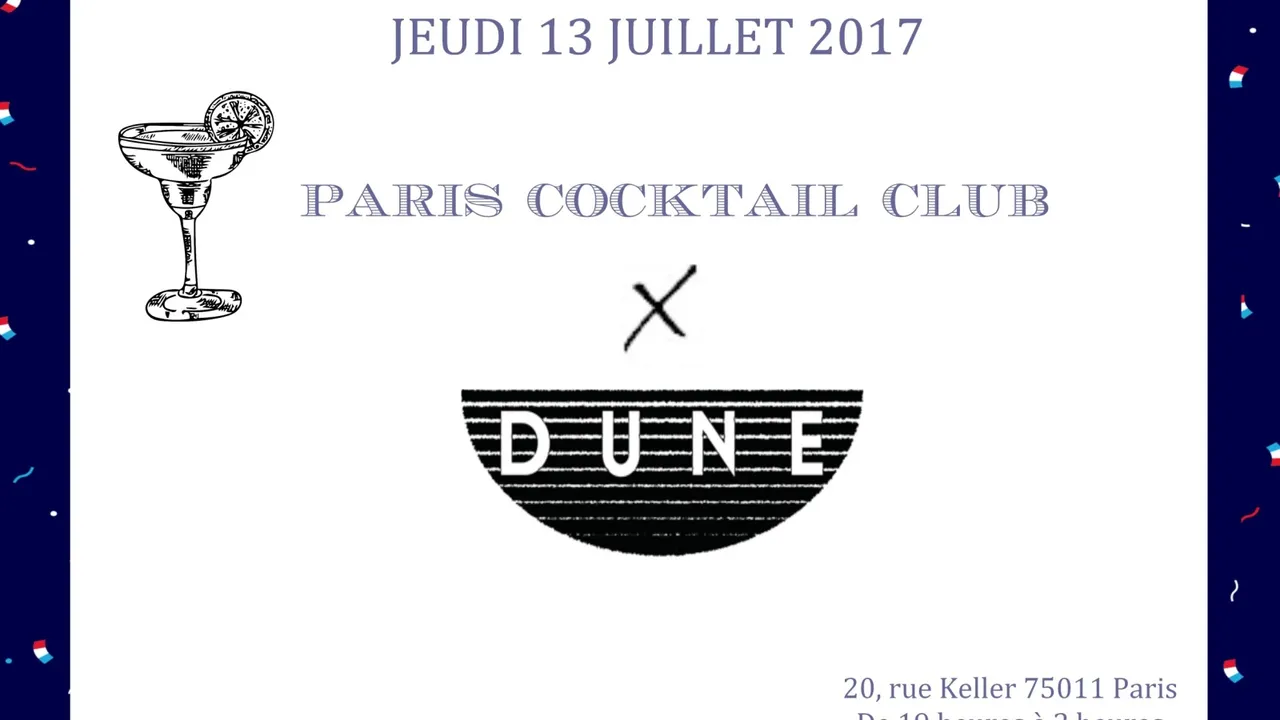 Paris Cocktail Club x Dune