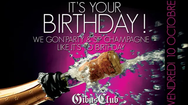 IT’S YOUR BIRTHDAY PARTY