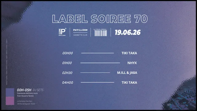 Pavillonn Label Soirée Club