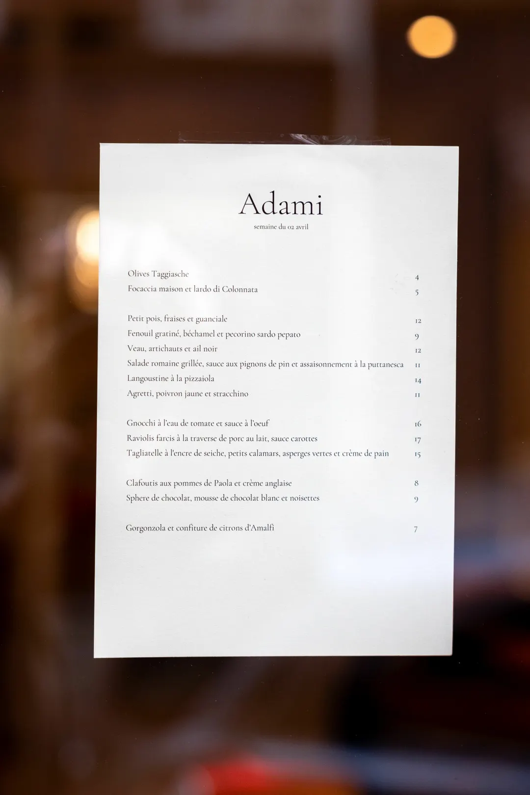 Adami Restaurant Paris