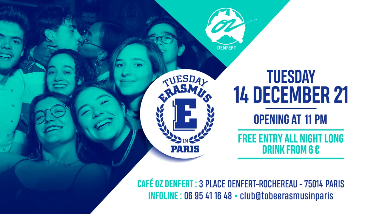 TUESDAY ERASMUS IN PARIS
