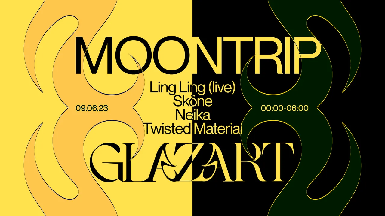 MoonTrip x Glazart w/ Ling Ling (live), Neika, Sköne