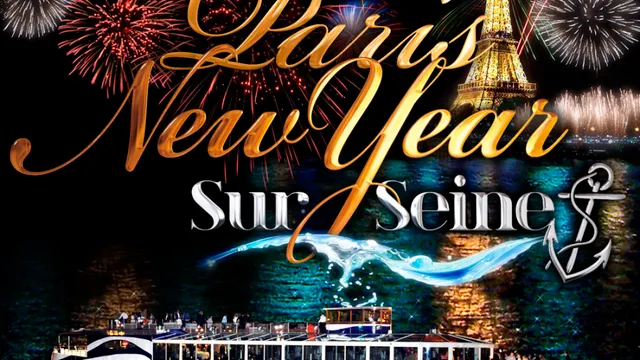 PARIS NEW YEAR SUR SEINE BATEAU