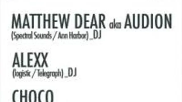 Matthew Dear
