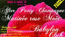 After Party After Champagne matinée rose Moët