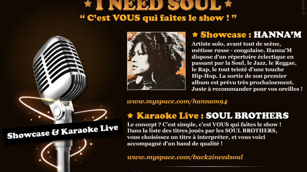 I need Soul !! Live & Soul Karaoké