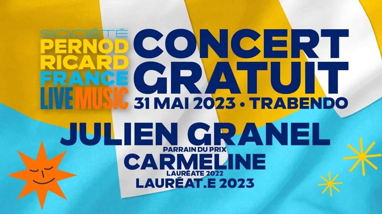 Prix Société Pernod Ricard France Live Music 2023, concert mercredi 31 mai au Trabendo !